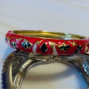 clip on beautiful cloisonne bracelet